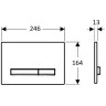 Клавиша смыва GEBERIT SIGMA 50 115,670.JV.2 под бетон