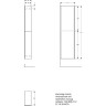 Шкаф-пенал GEBERIT ACANTO 500,638.JL.2 22 см