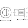 Смывная клавиша GEBERIT TYPE 10 116,055.KH.1